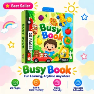 Baby Busy Book reusable activity book for kids