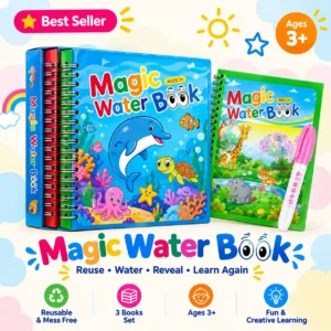 Magic Water Book for kids with water pen